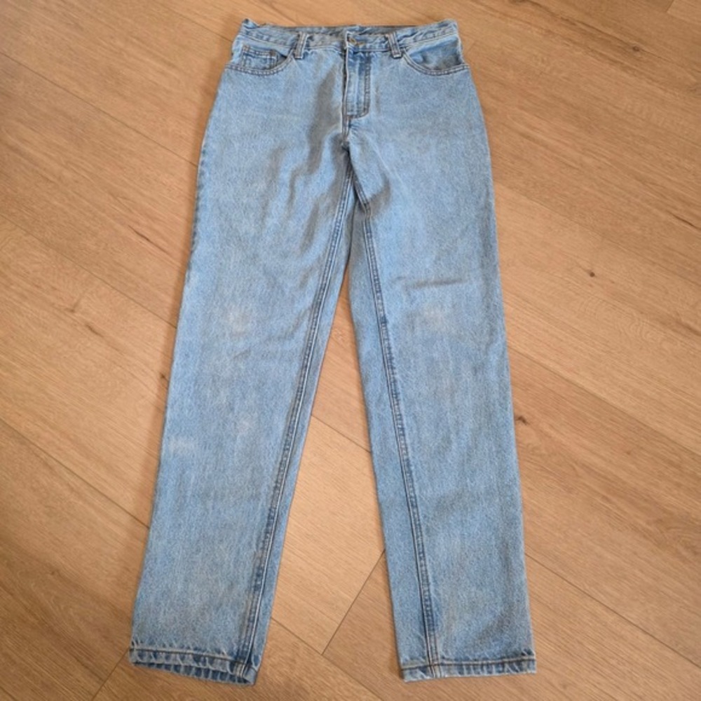 J. Galt Light Wash Straight Leg High‎ Rise Denim Jeans Size M 90s Y2K
